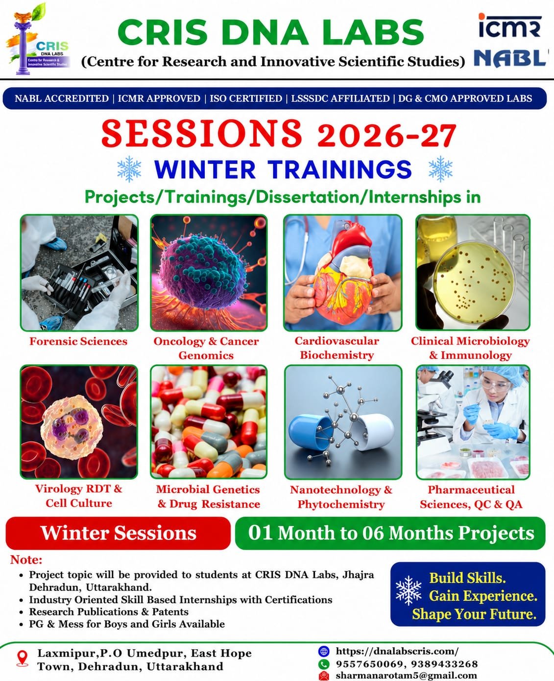 Summer and Winter Training Program Flyer 1 - DNA Labs CRIS